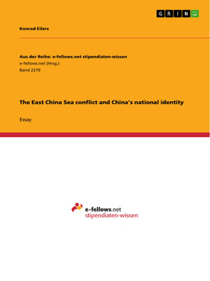 cover image of The East China Sea conflict and China's national identity